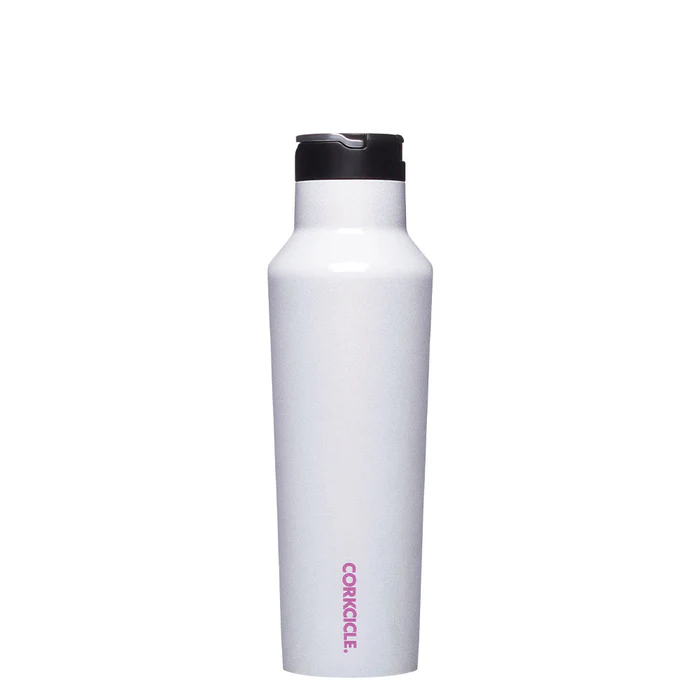 בקבוק לבן מנצנץ SPORT CANTEEN - CORKCICLE