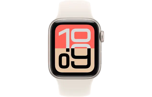 Apple Watch SE 3 GPS + Cellular 40mm Starlight Aluminium Case with Starlight Sport Band – תמונה 2
